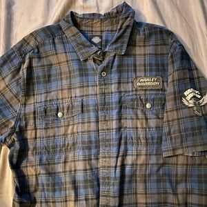 Harley Davidson button down shirt. Size 2XL.